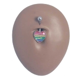 レインボーオパール グリッターハート バナナバーベル 14G | ピアス専門店HOMESLICEPRODUCTIONS | 詳細画像11 