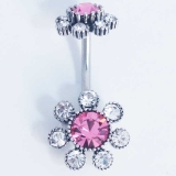 ヘソピアス 14G カラージェムフラワー | ピアス専門店HOMESLICEPRODUCTIONS | 詳細画像4 