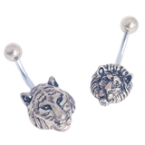 ヘソピアス 14G ゴールドタイガー＆ライオン | ピアス専門店HOMESLICEPRODUCTIONS | 詳細画像1 