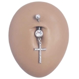 ヘソピアス クリスタルパヴェ クロスダングル | ピアス専門店HOMESLICEPRODUCTIONS | 詳細画像8 