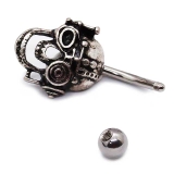 ヘソピアス バニッシュ スチームパンクスカル | ピアス専門店HOMESLICEPRODUCTIONS | 詳細画像5 