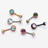 ヘソピアス イリディセントストーン ダブルジュエル | ピアス専門店HOMESLICEPRODUCTIONS | 詳細画像7 