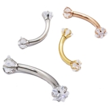 アイブロウ 16G スター | ピアス専門店HOMESLICEPRODUCTIONS | 詳細画像1 