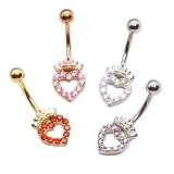 ヘソピアス 14G ハート | ピアス専門店HOMESLICEPRODUCTIONS | 詳細画像7