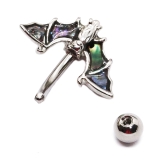 ヘソピアス 14G コウモリ | ピアス専門店HOMESLICEPRODUCTIONS | 詳細画像4 