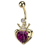 ヘソピアス 14G ハート | ピアス専門店HOMESLICEPRODUCTIONS | 詳細画像1 