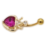 ヘソピアス 14G ハート | ピアス専門店HOMESLICEPRODUCTIONS | 詳細画像3 