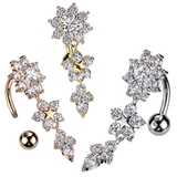 ヘソピアス 14G 花 | ピアス専門店HOMESLICEPRODUCTIONS | 詳細画像1 