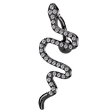 ブラック | ヘソピアス 14G スネーク | ピアス専門店HOMESLICEPRODUCTIONS