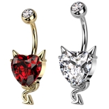 ヘソピアス 14G ハート | ピアス専門店HOMESLICEPRODUCTIONS | 詳細画像1 