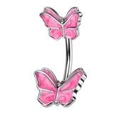 ピンク | ヘソピアス 14G ダブル | ピアス専門店HOMESLICEPRODUCTIONS