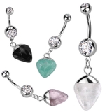 ヘソピアス 14G ストーン | ピアス専門店HOMESLICEPRODUCTIONS | 詳細画像1 