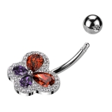 ヘソピアス 14G バタフライ | ピアス専門店HOMESLICEPRODUCTIONS | 詳細画像3 