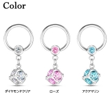 ボディピアス キャプティブビーズリング ダイスダングル【ボディピアス | ピアス専門店HOMESLICEPRODUCTIONS | 詳細画像2 