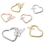 316Lサージカルステンレス 16G CZ | ピアス専門店HOMESLICEPRODUCTIONS | 詳細画像1