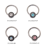 オパール＆クリスタル キャプティブビーズリング | ピアス専門店HOMESLICEPRODUCTIONS | 詳細画像4 