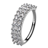 シルバー | ダボディピアス ブルライン CZジュエル | ピアス専門店HOMESLICEPRODUCTIONS