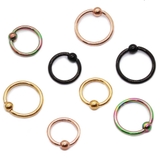 ボディピアス インプラントグレードチタン キャプティブビーズリング | ピアス専門店HOMESLICEPRODUCTIONS | 詳細画像1 