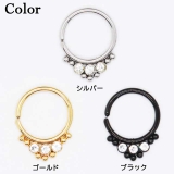 ボディピアス トリプルジュエル CZ | ピアス専門店HOMESLICEPRODUCTIONS | 詳細画像2 