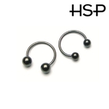 ブラックサーキュラーバーベル 16Ｇ【ボディピアス ボディーピアス | ピアス専門店HOMESLICEPRODUCTIONS | 詳細画像2 
