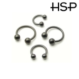 ブラックサーキュラーバーベル 14Ｇ【ボディピアス ボディーピアス | ピアス専門店HOMESLICEPRODUCTIONS | 詳細画像2 