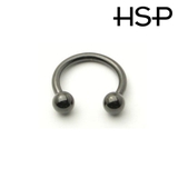 ボディピアス ブラックサーキュラーバーベル 12G【ボディピアス | ピアス専門店HOMESLICEPRODUCTIONS | 詳細画像2 
