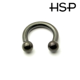 ブラックサーキュラーバーベル 8Ｇ【ボディピアス ボディーピアス | ピアス専門店HOMESLICEPRODUCTIONS | 詳細画像2 