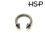 ボディピアス ブラックサーキュラーバーベル 12G | ピアス専門店HOMESLICEPRODUCTIONS | 詳細画像2 
