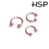 ピンクゴールド サーキュラーバーベル14G【ボディピアス ボディーピアス | ピアス専門店HOMESLICEPRODUCTIONS | 詳細画像2