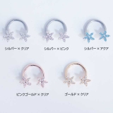 ボディピアス CZ フラワートップ | ピアス専門店HOMESLICEPRODUCTIONS | 詳細画像2 