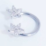 ボディピアス CZ フラワートップ | ピアス専門店HOMESLICEPRODUCTIONS | 詳細画像4 