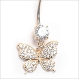 14K 14G バタフライダングル | ピアス専門店HOMESLICEPRODUCTIONS | 詳細画像2 