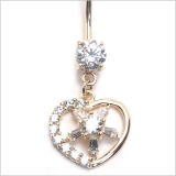 14K 14G ハートフレーム | ピアス専門店HOMESLICEPRODUCTIONS | 詳細画像2 