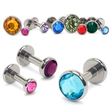 ボディピアス 14G クリスタルジュエル | ピアス専門店HOMESLICEPRODUCTIONS | 詳細画像1 