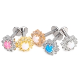 ボディピアス CZフラワーオパール インターナル | ピアス専門店HOMESLICEPRODUCTIONS | 詳細画像12 