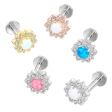 ボディピアス CZフラワーオパール インターナル | ピアス専門店HOMESLICEPRODUCTIONS | 詳細画像10 