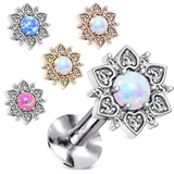 ボディピアス CZフラワーオパール インターナル | ピアス専門店HOMESLICEPRODUCTIONS | 詳細画像1 