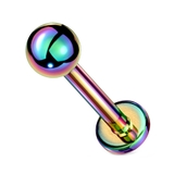 レインボー | ボディピアス シンプルボール プッシュ | ピアス専門店HOMESLICEPRODUCTIONS