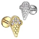 ボディピアス 16G ラブレットスタッド | ピアス専門店HOMESLICEPRODUCTIONS | 詳細画像1 