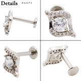 ボディピアス16G 18G ラブレットスタッド | ピアス専門店HOMESLICEPRODUCTIONS | 詳細画像9 