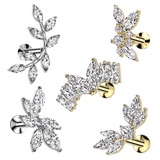 ボディピアス16G 18G ラブレットスタッド | ピアス専門店HOMESLICEPRODUCTIONS | 詳細画像1 