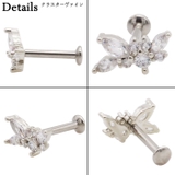 ボディピアス16G 18G ラブレットスタッド | ピアス専門店HOMESLICEPRODUCTIONS | 詳細画像10 