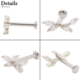 ボディピアス16G 18G ラブレットスタッド | ピアス専門店HOMESLICEPRODUCTIONS | 詳細画像9 