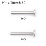 ボディピアス 16G 18G | ピアス専門店HOMESLICEPRODUCTIONS | 詳細画像4