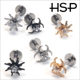 ボディピアス 14G トライバルサン&バイオハザードシンンボル | ピアス専門店HOMESLICEPRODUCTIONS | 詳細画像2