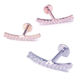 ボディピアス CZジュエル カーブライン | ピアス専門店HOMESLICEPRODUCTIONS | 詳細画像1 