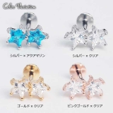 ボディピアス ツインCZスター インターナル | ピアス専門店HOMESLICEPRODUCTIONS | 詳細画像2