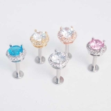 ボディピアス ラウンドプロングCZ インターナル | ピアス専門店HOMESLICEPRODUCTIONS | 詳細画像12 