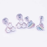 ボディピアス トライアングルパール レインボーハート | ピアス専門店HOMESLICEPRODUCTIONS | 詳細画像6 