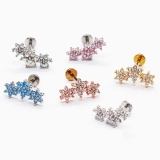 ボディピアス トリプルジュエル CZ | ピアス専門店HOMESLICEPRODUCTIONS | 詳細画像7 